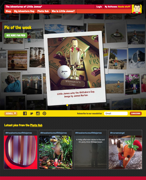 The Adventures of Little James - Web development, CMS, responsive, e-commerce, social media